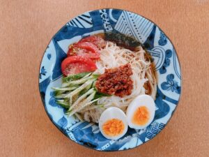 肉麻婆そうめん