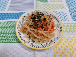 もやしとキムチの海苔香味和え