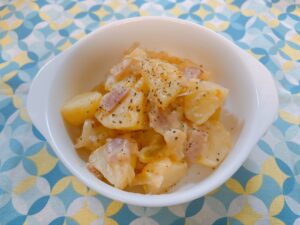 じゃがいものカルボナーラ風