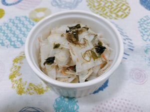 たこ昆布と大根のさっぱりサラダ