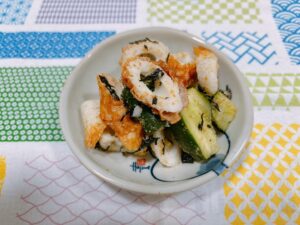 きゅうりとちくわのひじき和え