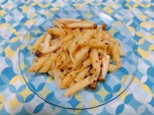 トリュフが香る甘辛醤油味のペンネ