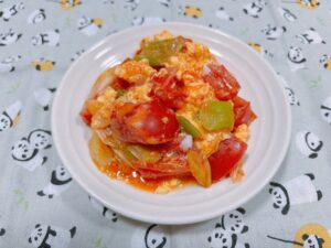 トマトの卵炒め