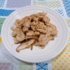 ShinSeiの「香ばし焙煎 ふりかける胡麻 おかか味」を使って、豚肉と椎茸のごま炒め | 