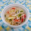 【アレンジレシピ】丸美屋「韓国風ごま油味わかめふりかけ」で作る「トマト入り春雨サ